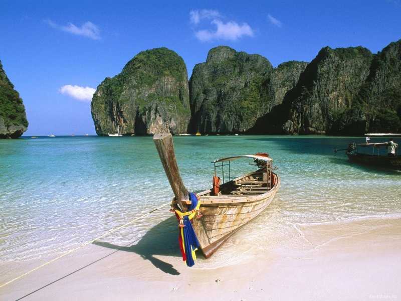 Бухта Пляж Майя Бэй в Тайланде
